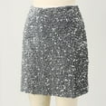 thumbnail image 6 of Sngxgn Womens Midi Skirt High Waisted Solid Dress Elegant Skirts(Grey,L), 6 of 9