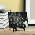 thumbnail image 2 of Signs ByLITA Lavese Las Manos Antes De Regresar A Trabajar, Hygiene Sign, 6" x 8" (Black), 2 of 3