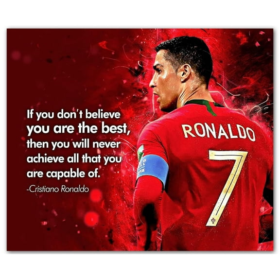 Athlete-Inspired Inspirational Quote Wall Art Motivational Print for Gym, Office, Locker Room, or Bedroom
