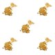 thumbnail image 2 of Tachuelas para corbata Injueey 100 Uds. desmontable para manualidades broche de adorno de latón joyería Type1 NO1, 2 of 6