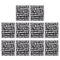 thumbnail image 1 of 10 hojas de pegatinas autoadhesivas de letras y números., 1 of 7