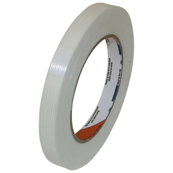 Shurtape GS-490 Economy Grade Filament Strapping Tape: 1/2 in. x 60 yds. (White)
