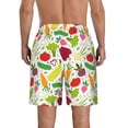 thumbnail image 3 of Naloa Cartoon Vegetables Men's Beach Shorts, Surfing shorts, Swim trunks, Quick Dry Swim Trunks for Surfing Beach Fun - Small, 3 of 9