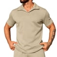thumbnail image 2 of IhhxPro Men's Performance Collared Shirt Quick Dry Short Sleeve Breathable Work Golf Casual Slim Fit Stretch Cotton Summer S-3XL, 2 of 5