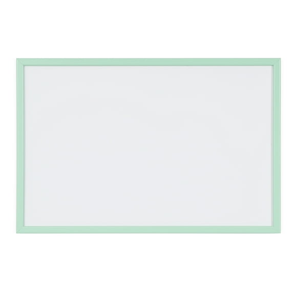 Pastel Magnetic Whiteboard - 400 x 300 mm - Lacquered Steel Surface, Pastel Green MDF Frame