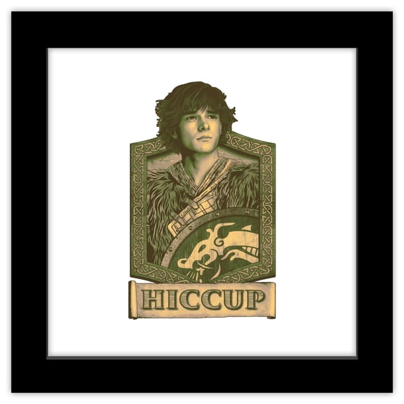 Gallery Pops How To Train Your Dragon - Hiccup Strike Class Wall Art, Black Framed Version, 12" x 12"