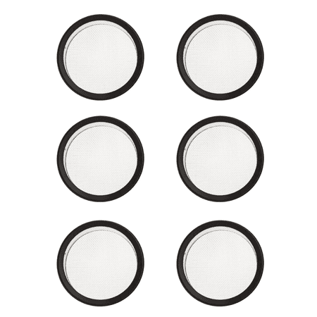 BugzyBugs Aluminum Round Black 1 in Fine Mesh Vent Tab Style - Black 6 Piece 6 Pack