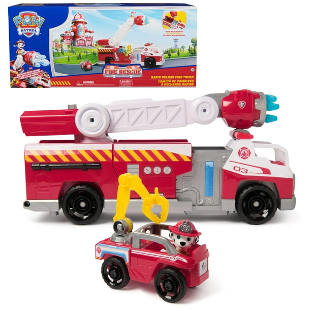 Camión de bomberos de juguete Paw Patrol Fire Rescue con Marshall de más de 3 años