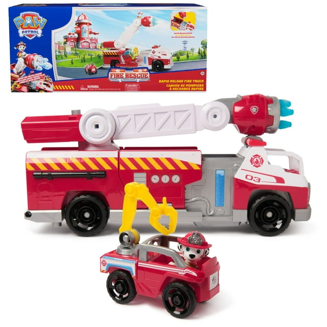 Camión de bomberos de juguete Paw Patrol Fire Rescue con Marshall de más de 3 años