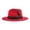 Red, variant on YAYUBA Elegant Feather Sun Hat With Wide Brim for Women for Daily Wear And Festive Celebrations,Wine