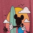 thumbnail image 3 of Disney - Mickey & Friends - Mickey Surfing After Sunset - Women's Short Sleeve Graphic T-Shirt, 3 of 5