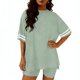 thumbnail image 3 of Eres Más Que una Camisa de Puntuación de Prueba, Blusa de Manga Larga de Ajuste Seco con Pantalones de Cintura Elásticos, 3 of 5