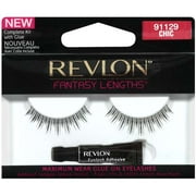 Revlon: W/Glue Chic 91129 Fantasy Lengths Maximum Wear Glue On Eyelashes, 1 pr