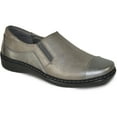 thumbnail image 1 of Kozi Soulier Mocassin Décontracté Confortable pour Femmes à Enfiler OY9215 avec Bout Carré Droit et Goussets Doubles Pewter, 1 of 8