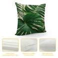 thumbnail image 4 of JEUXUS  Palm Leaf Decorative Throw Pillow Cover Case,Palm Tree Outdoor Pillow Cases Square Standard Cushion Covers for Sofa Couch Bed  Green, 4 of 5
