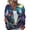 Green, variant on Halloween Cardigan Sweaters for Women Knit Ghost Witch Cat Print Open Front Trendy Outfits Cute Printed Costume Holiday Coat Tops Blue 2XL