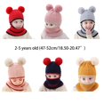 thumbnail image 5 of Neck Warmer Toddler Neckerchief Hooded Scarf Boys Girls Hats Baby Warm Face Ear for, 5 of 20