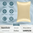 thumbnail image 5 of Bare Home Satin Pillowcase Set - Luxury Envelope Pillowcases - Soft and Smooth - Breathable - Standard, Champagne, 5 of 9