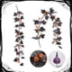 thumbnail image 4 of Guirnalda de Hojas Negras para Halloween, Enredadera Floral de Plástico de 59 Pulgadas con Flores Negras para Decoración de Fiestas Espeluznantes, Repisas, Puertas y Escaleras., 4 of 6