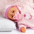 thumbnail image 6 of First Words Baby: Pink Cupcake 24 Sounds 15" Doll - Pacifier & Bottle, Sleeping Eyes, Press Tummy For Sounds, Ages 3+, 6 of 7