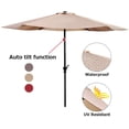 thumbnail image 4 of Gymax Parasol de Table de Patio 9 Pieds avec Base de Parasol Robuste Beige, 4 of 10