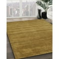 thumbnail image 3 of Ahgly Company Machine Washable Indoor Rectangle Contemporary Dark Golden Rod Brown Area Rugs, 4' x 6', 3 of 7