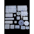 thumbnail image 1 of Adjustable Clear Plastic Jewelry Box, 19 Compartments For Beads, Earrings And Rectangular Shaped Jewelry, 1 of 1