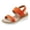 Orange, variant on Espadrilles Platform Sandals for Women Elatic Ankle Strap Memory Foam Insole Color Blocking Heels Comfortable Walking Shoes All Day Wear Purple Size 7.5
