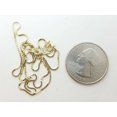 thumbnail image 4 of Brand New 14K real Yellow Gold Square Box Chain Necklace gift for her 1.7g 16", 4 of 8