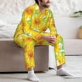thumbnail image 7 of Lsque Sunflowers2 Pattern Long Sleeve Pajama Set for Men - Soft 2-Piece Sleepwear and Loungewear Set with Pockets, Comfy Nightwear-Small, 7 of 7