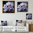 thumbnail image 4 of Designart "Moonlit Whispers Of Blue Orchids" Orchids Wall Art Living Room, 4 of 7