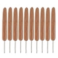 thumbnail image 2 of Ganchos de ganchillo, mango de bambú, agujas de coser, herramientas de bordado, una sola cabeza, 3,0 mm 10 Piezas Eigraketly HA006418-11, 2 of 6