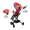 thumbnail image 3 of Carriola para Bebé de Viaje The Baby Shop  con Asiento Giratorio 360, Plegable, Reclinable Rojo, 3 of 7
