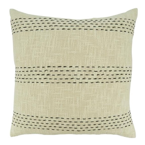 Saro Lifestyle Stitch Line Down Filled Throw Pillow