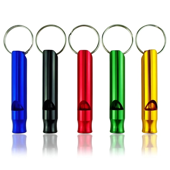 BESTSKY 1/5 pcs Mini Whistles Camping Loud Aluminum Alloy Whistle Outdoor Emergency Training Whistle 7 Choice