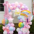 thumbnail image 5 of Set de Globos de Cumpleaños JKGOO Mariposa Rosa 32", 5 of 5