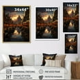 thumbnail image 4 of Designart "Of Luxor Egypt Wonders painting I" Cityscapes Floater Framed Canvas Wall Art, 4 of 7