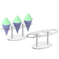 thumbnail image 2 of LCXmlly Cream Cone Holder Rack Transparent Ice Cream Cone Holder Cream Cone Display Stand for Weddings, 2 of 7