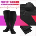 thumbnail image 7 of 3 Pairs Plus Size Copper Compression Socks for Women & Men Circulation 20-30 mmHg - Better Blood Flow, Swelling , Best Support for Medical, Running, Nursing, 7 of 7