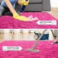 thumbnail image 4 of TWINNIS Shag Area Rug,9'x12'Soft Fluffy Area Rugs for Living Room Bedroom Kids Room Carpet,Hot Pink, 4 of 7