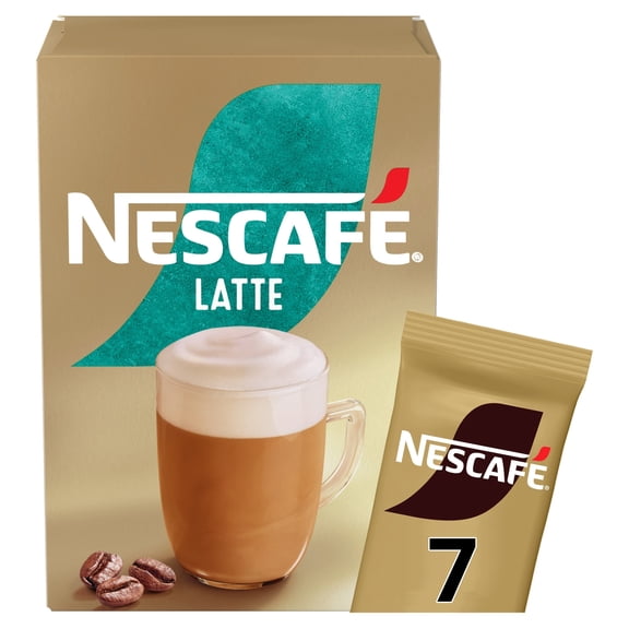 Nescafe Latte Instant Coffee 7 Sachets, Imported from Britain