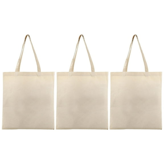 XIANXIAN Cotton Canvas Bag 15.7"H X 11.8"W Cotton Reusable Shopping Bag Simple Fashion Tote Bags Decorate Your Own Gift Bag