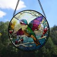 thumbnail image 2 of Hummingbird Suncatchers s, Hummingbird Stained Glass Window Hangings, Hummingbird Christmas, Hummingbird Decor, Hummingbird Small Ornaments For Mini Tree Holiday Gifts - 171HD627, 2 of 5