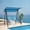 Navy, variant on Chateauy 2-Person Canopy Swing Bench with Soft Fabric Seat and Sturdy Metal Frame – Ideal for Porch, Deck, or Outdoor Living Space