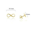 thumbnail image 3 of Yellow Gold Infinity Stud Earrings (10K), 3 of 3