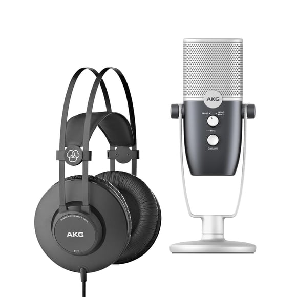 AKG Paquete de Micrófono C22-USB + Audífonos K52 ESSENTIALS KIT negro 24x24.3x24.3