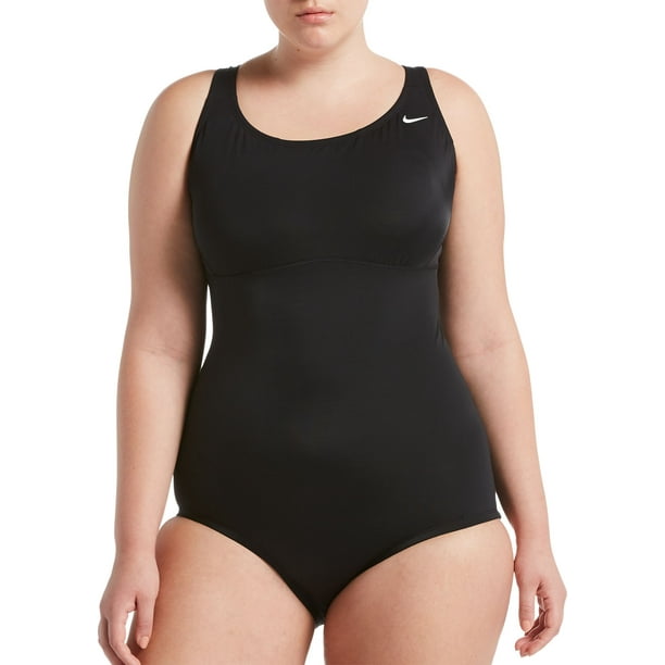 Nike Women's Plus Size Solid Epic Racerback One Piece Swimsuit -