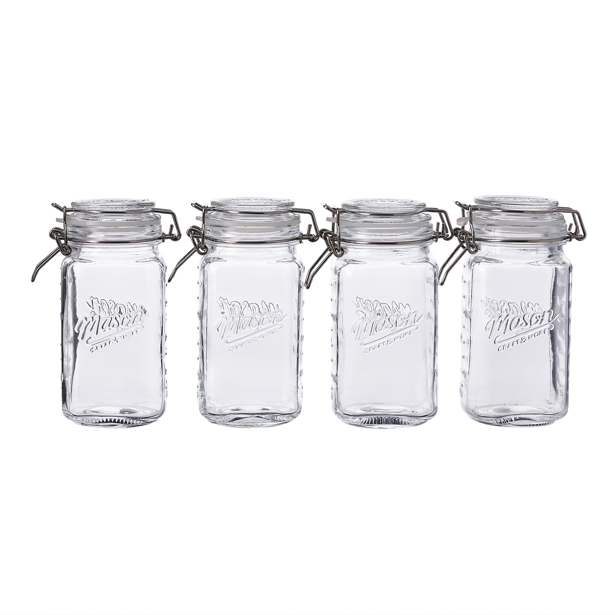 SHELLTON 8 Pack 12 Oz Clear Plastic Jars with Lids, Slime Containers for  Kids DIY Crafts 