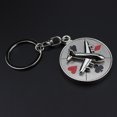 thumbnail image 2 of CIMAXIC Compass Keychains 2pcs Rotating Compass Gift Keychains Cross Key Holder Aircraft Pendant Creative Metal Key Rings Craft Ornaments(1pc Aircraft and 1pc Cross),3.94"X1.18"X0.35", 2 of 5