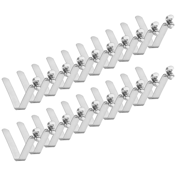 Uxcell 20-Pack Kayak Paddle Snap 8mmx50mm Single Pin V Shaped Spring Steel